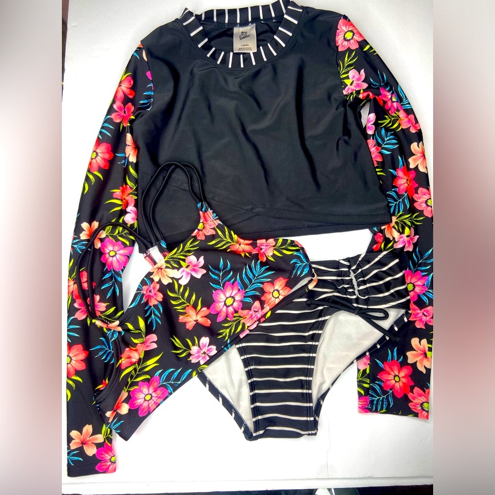 3 piece swimsuit for girls